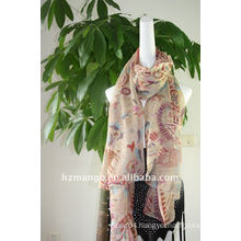 Classic paisley print cheap chiffon scarf